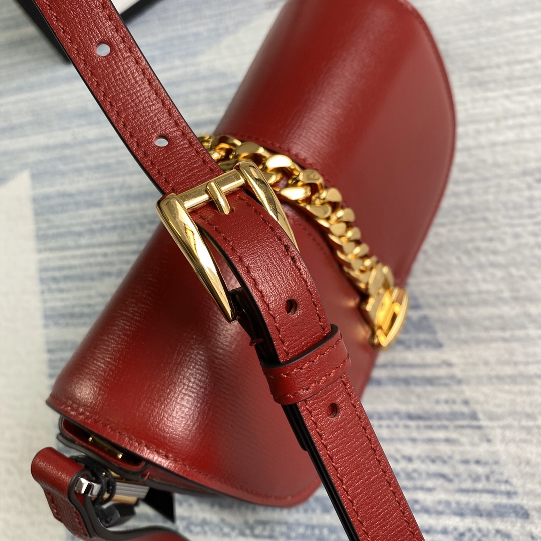 Gucci Sylvie 1969 Mini Shoulder Bag 615965 Red